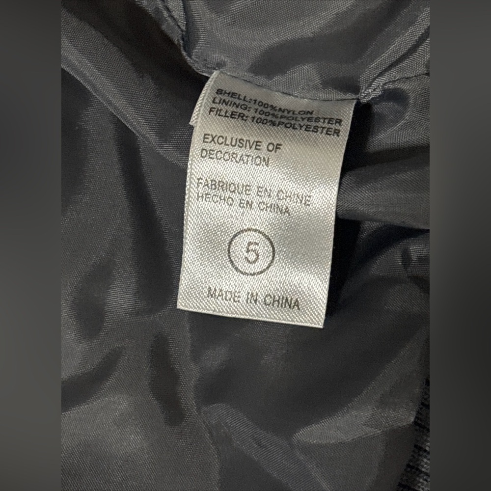 Jordan Jumpman Bomber Jacket Child Size 5 Lightweight Quilted Gray JORDAN LOGO - Picture 6 of 11